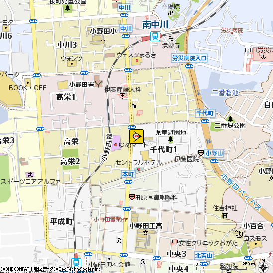 タイヤセンター西村付近の地図